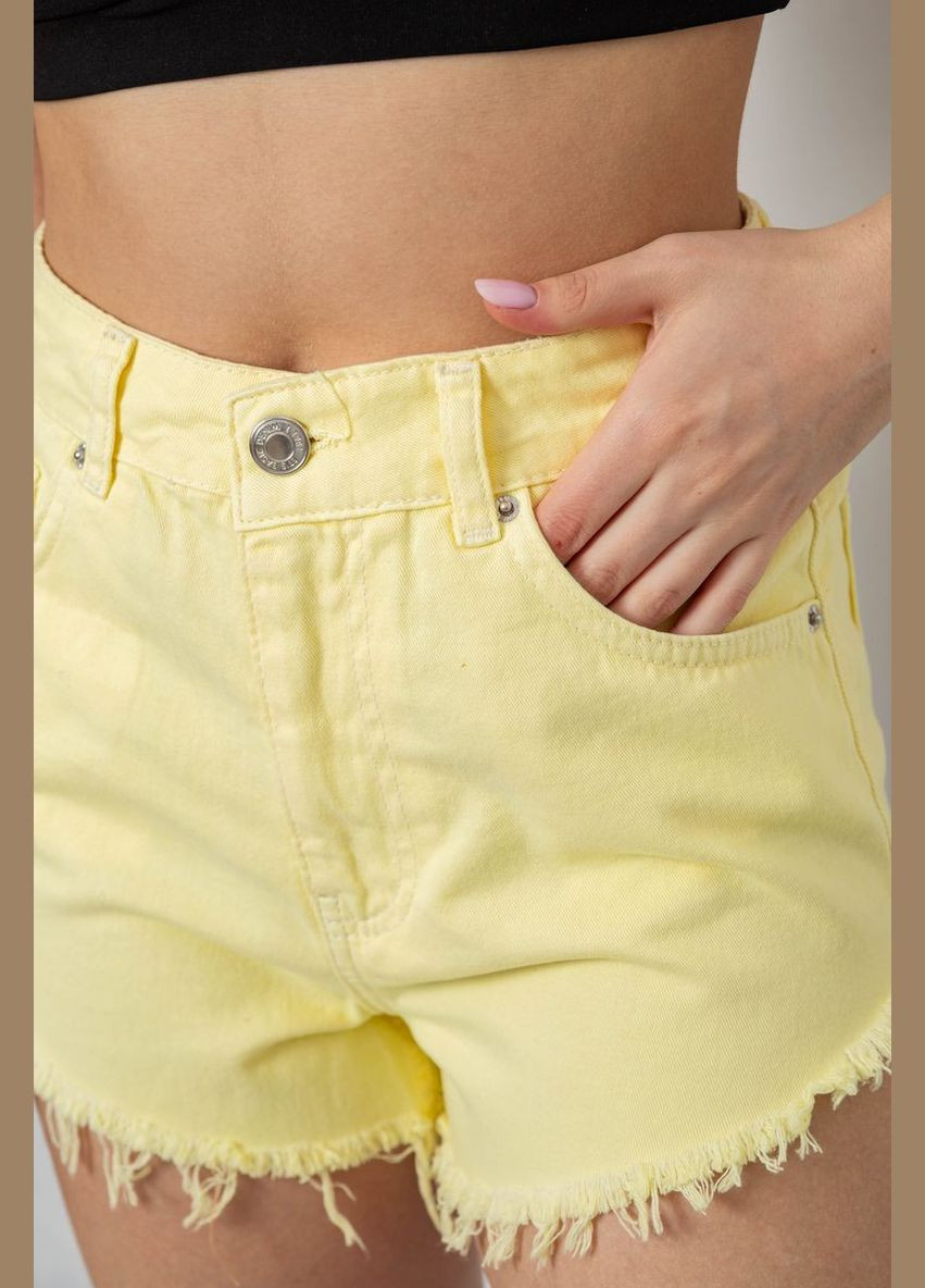 Шорти жіночі джинсові, колір жовтий, 182R1648S21 BeCreative (333706826)