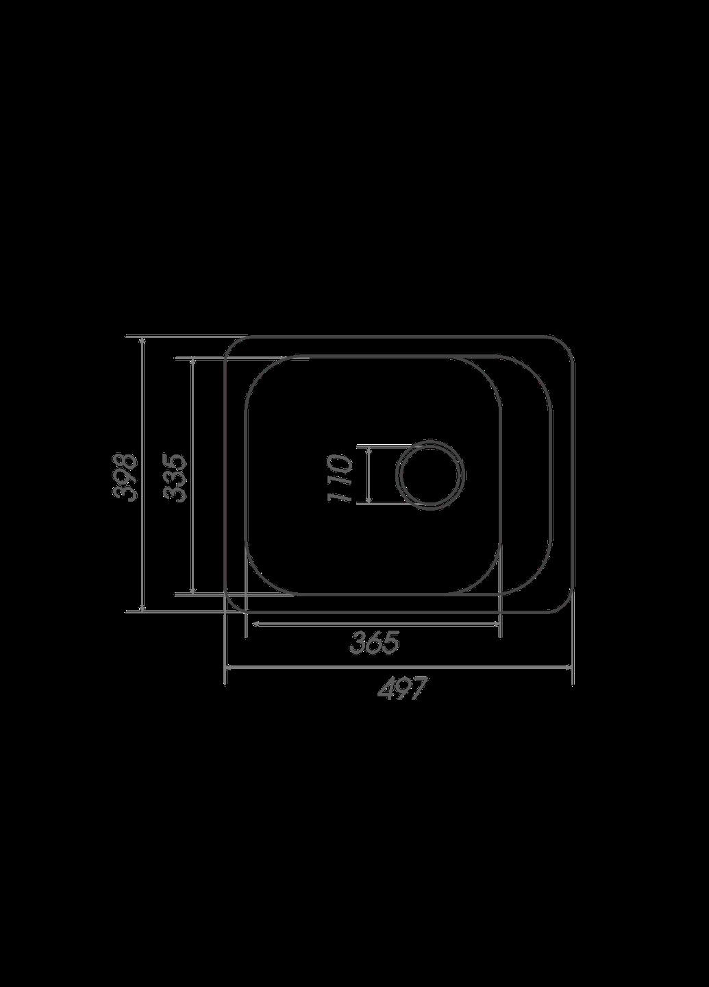 Гранітна мийка для кухні KORRADO 4050 матова мусон Valeso (342071647)