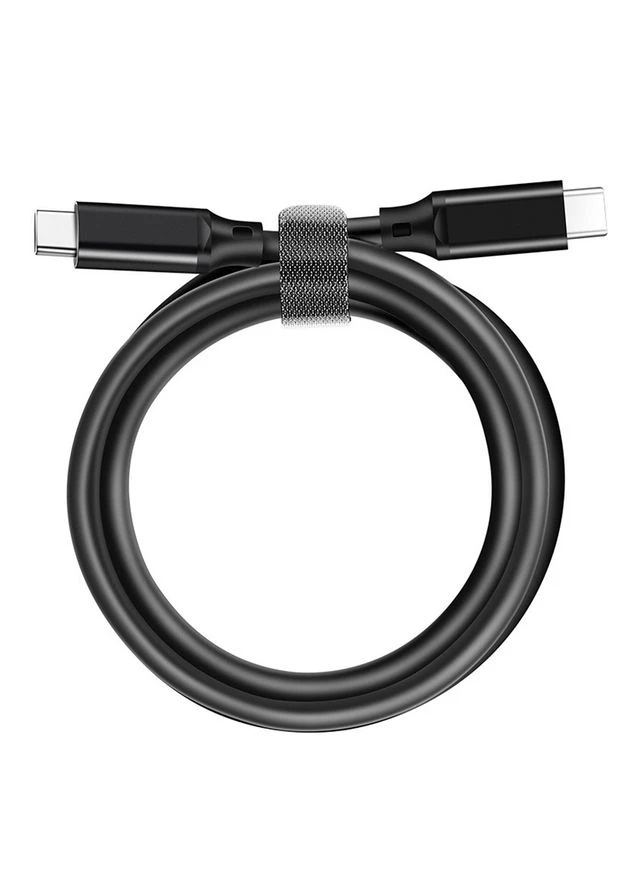 Кабель USB 3.2 Type-C M-M, 1.0 м, 100W, PD3.0 Gen2, 4K 60Hz черный No Brand (392011639)