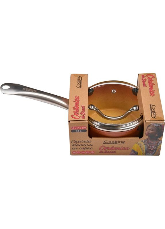 Ківш Ceramica Do Brazil 1,2 л Brown (HR-BET-ERH16C) HEINNER (323130009)