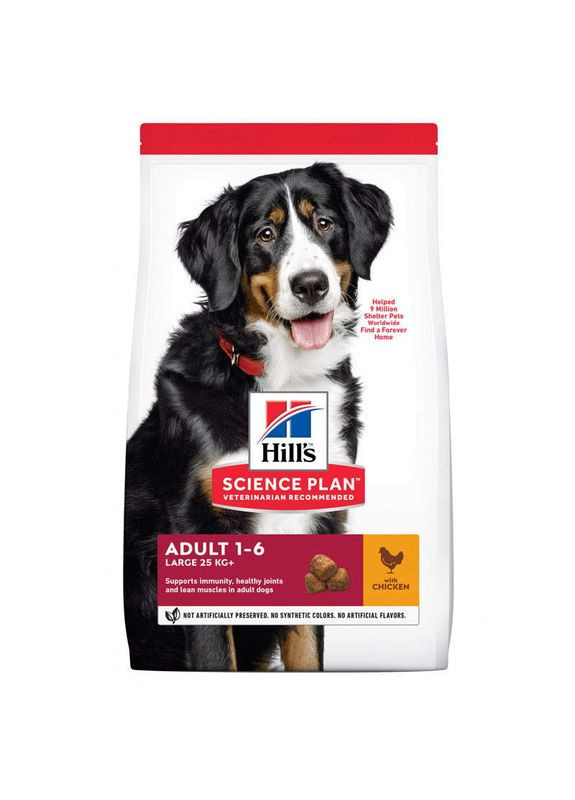 Science Plan Adult Large with Chicken - Сухой корм с курицей для взрослых собак крупных пород - 14 кг Hill's (327069235)