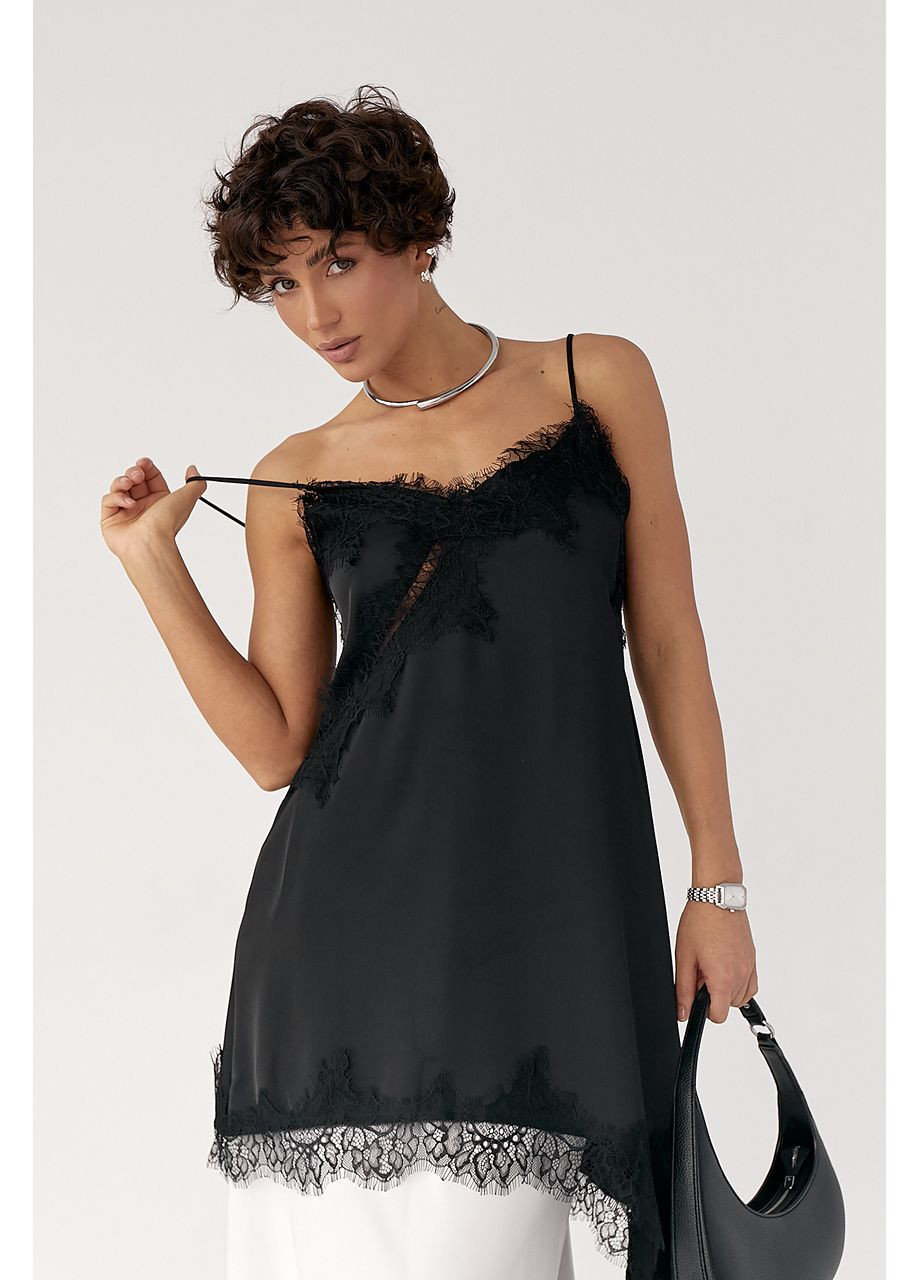 Майка чоловіча з мереживом Lurex — 372255443