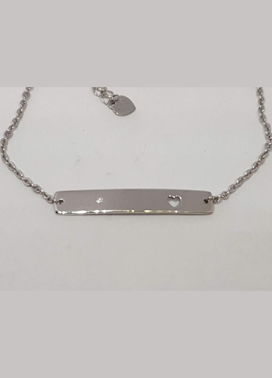 Срібний браслет з фіанітом. 90501262 Qvaliz (303877418)