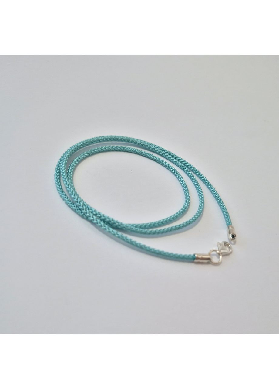 Шнурок на шею Голубого цвета шейк 2 мм см серебро 925 пробы 6010/2ш 0.98г Nobrand (363969305)