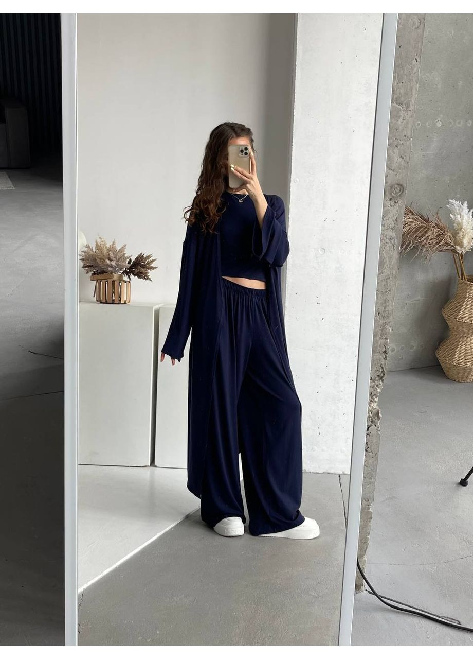 Женский костюм с кимоно, брюками и футболкой. Україна (361849996)