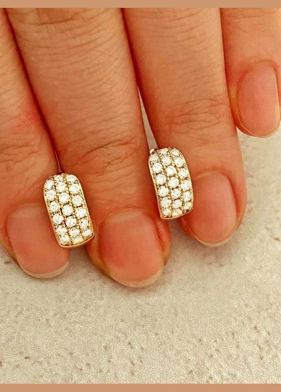 Позолоченные Серьги. Позолота No Brand (345742049)