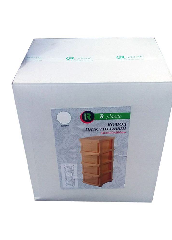 Комод "Компакт Плюс" 4 яруси 34*40*86см металік R-Plastic (345122374)