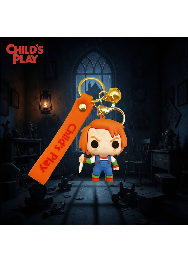 Брелок Чакі Chucky Horror Childs Play Дитяча гра фігурка іграшка для ключів, рюкзака, сумки 5,9 см Shantou (311301090)