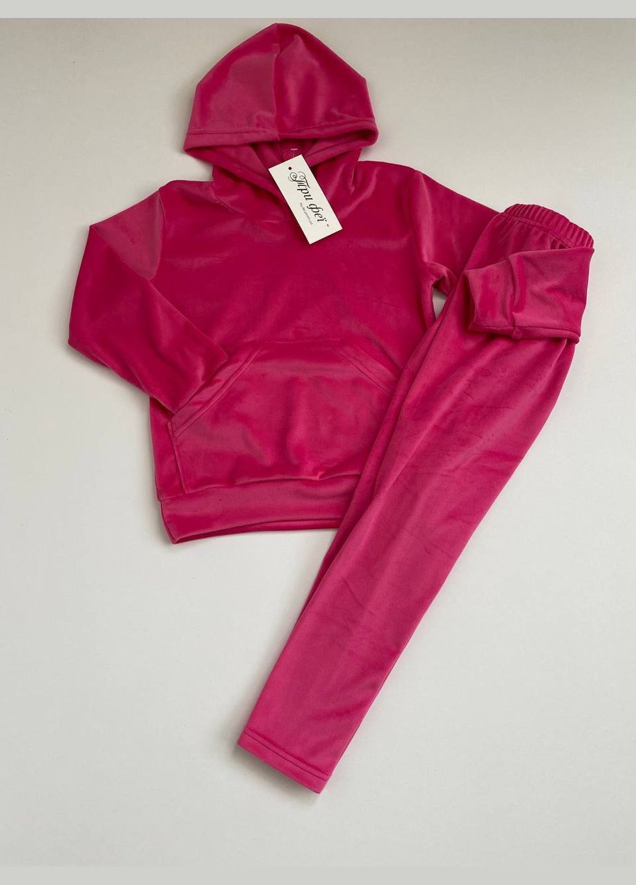 Костюм велюр, малиновий 152-158 Три феї (305572799)