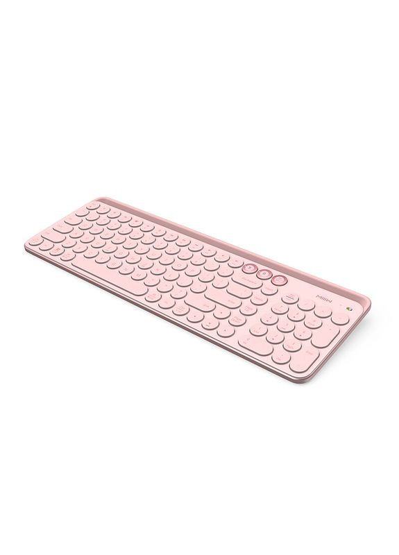 Бездротова Bluetoothклавіатура Xiaomi AIR85 Plus MWBK01 Keyboard Bluetooth Dual Mode Pink MiiiW (272157378)
