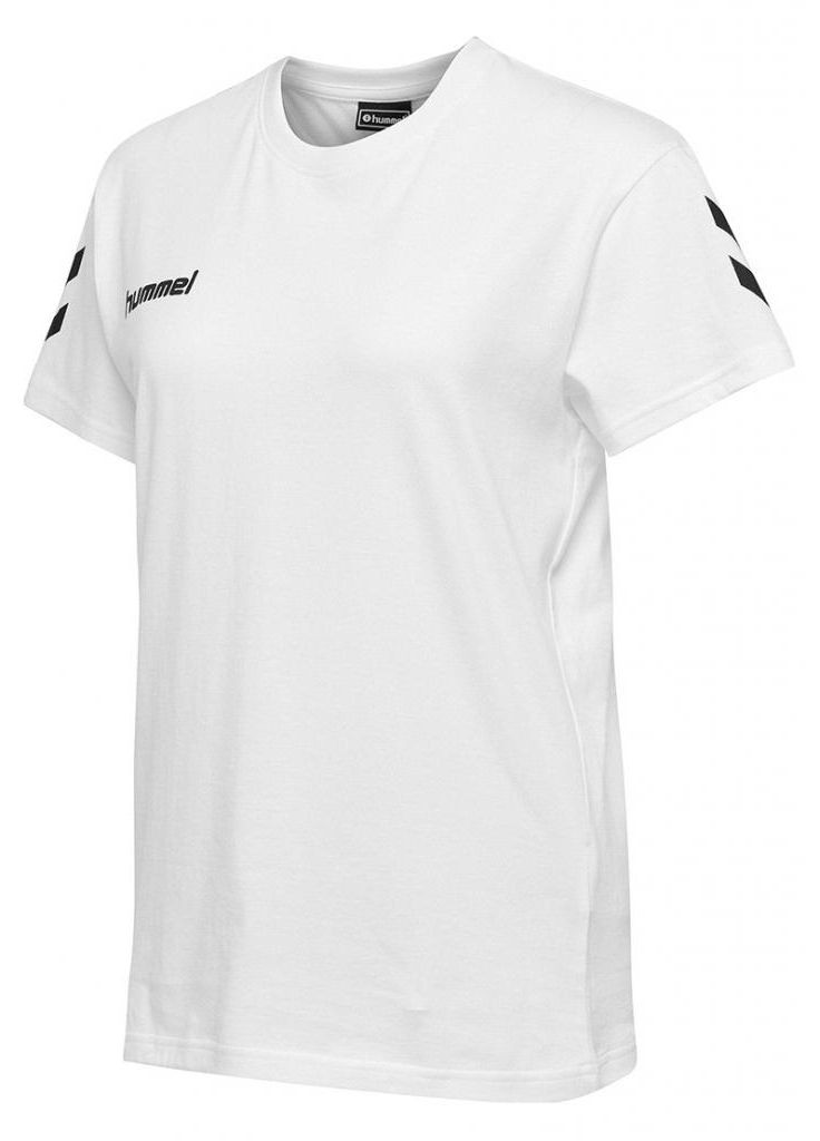 Белая летняя футболка Hummel