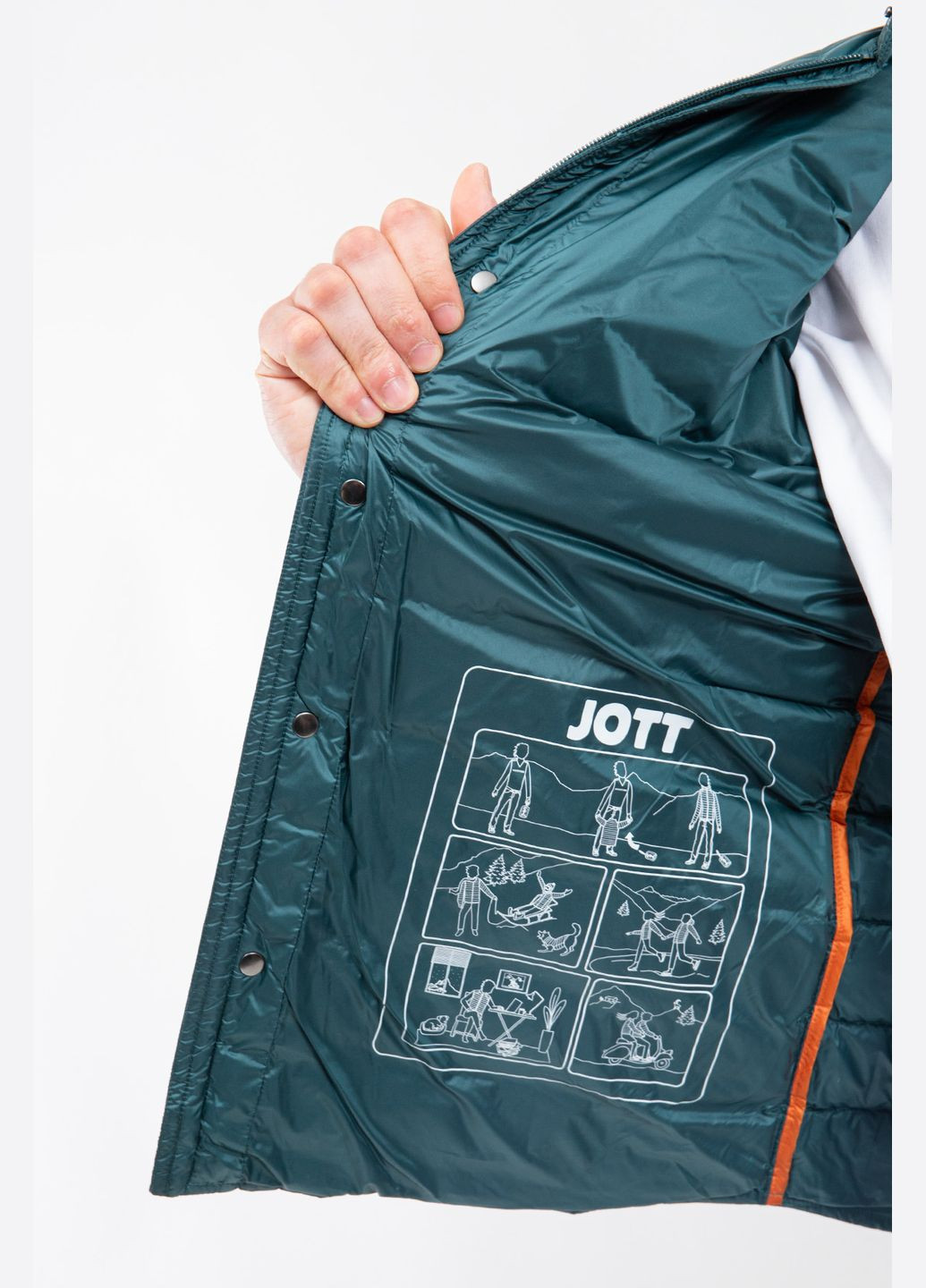 Зелений демісезонний Пуховик JOTT
