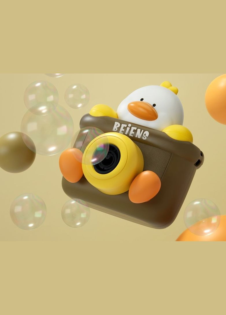 Генератор мильних бульбашок Фотоапарат Каченя, коричневий () Beiens 906D (331789875)