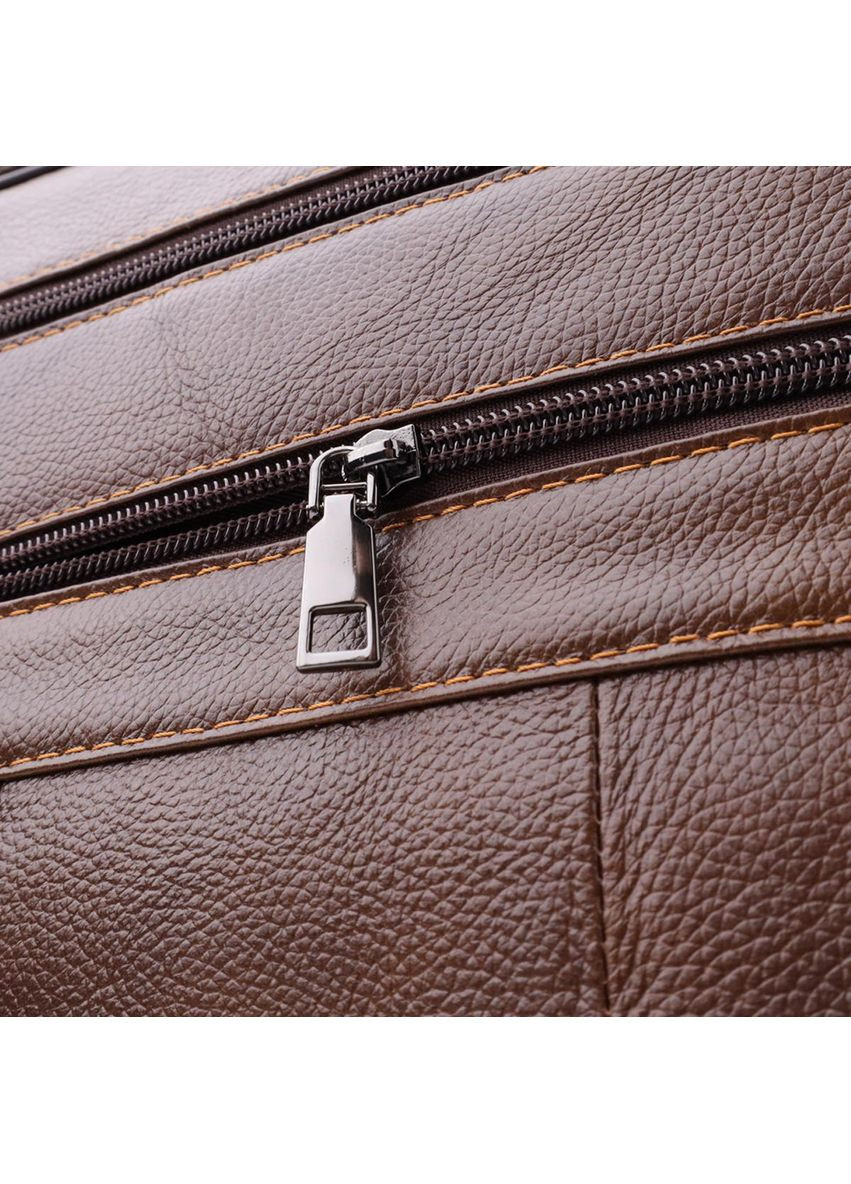 Сумка планшет через плечо мужская из натуральной кожи для телефона и для документов средняя Коричневый 38220 Vintage (355245168)