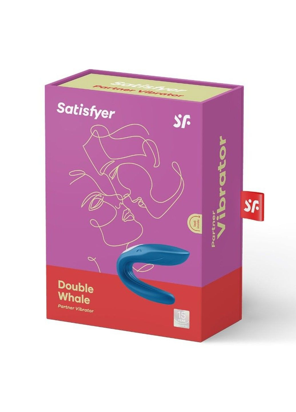 Вибратор для пар Double Whale с двумя моторчиками Satisfyer (316226290)