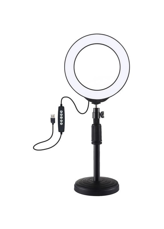 Кільцева USB RGBW LED лампа PKT3047B 6.2"+ настільне кріплення Puluz (314750035)