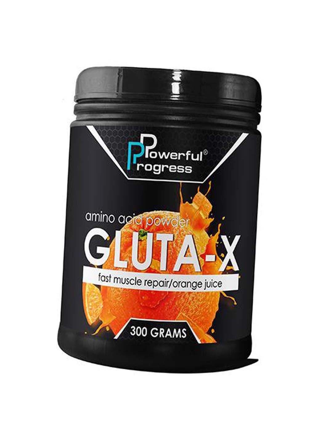 Амінокислота глютамін Gluta-X 300г Апельсин Powerful Progress (285793991)