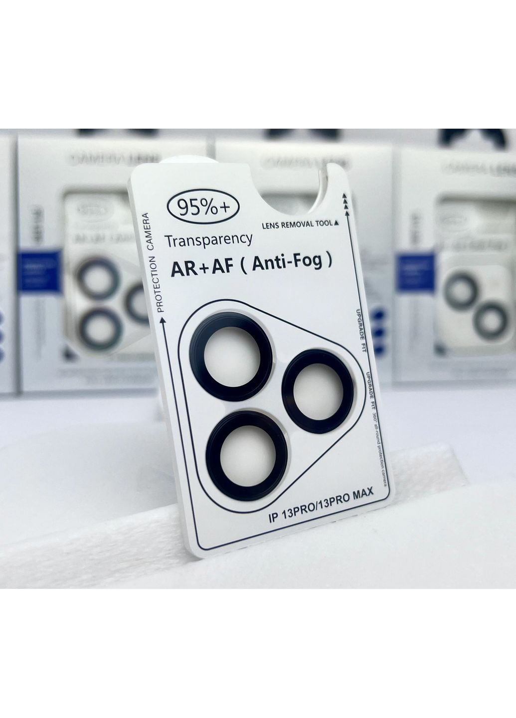 Отдельные линзы на камеру для 13 PRO MAX защитное стекло AR+AF айфон комплект 3 шт camera lens black No Brand (369137470)