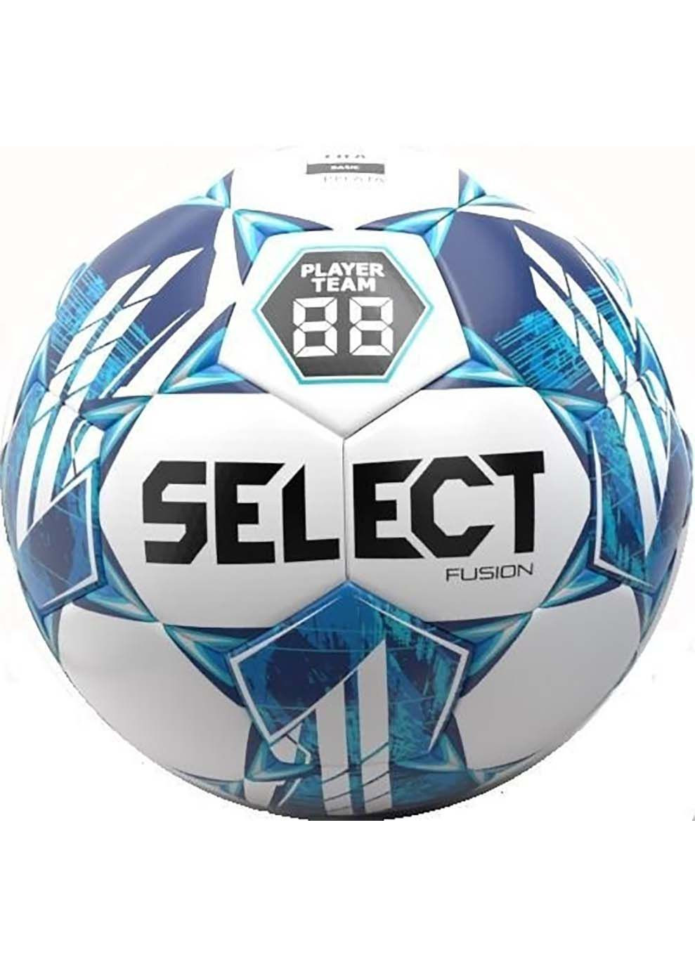 М'яч футбольний Fusion v23 біло-синій Уні 4 Select (302286111)