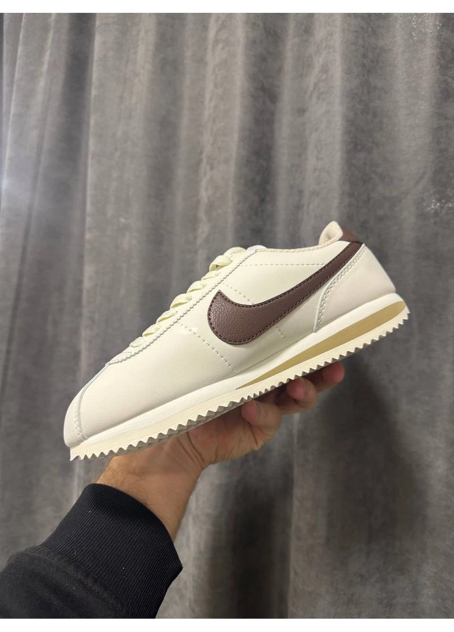 Бежеві кросівки чоловічі nike cortez beige cacao найк кортез бежеві демісезон No Brand