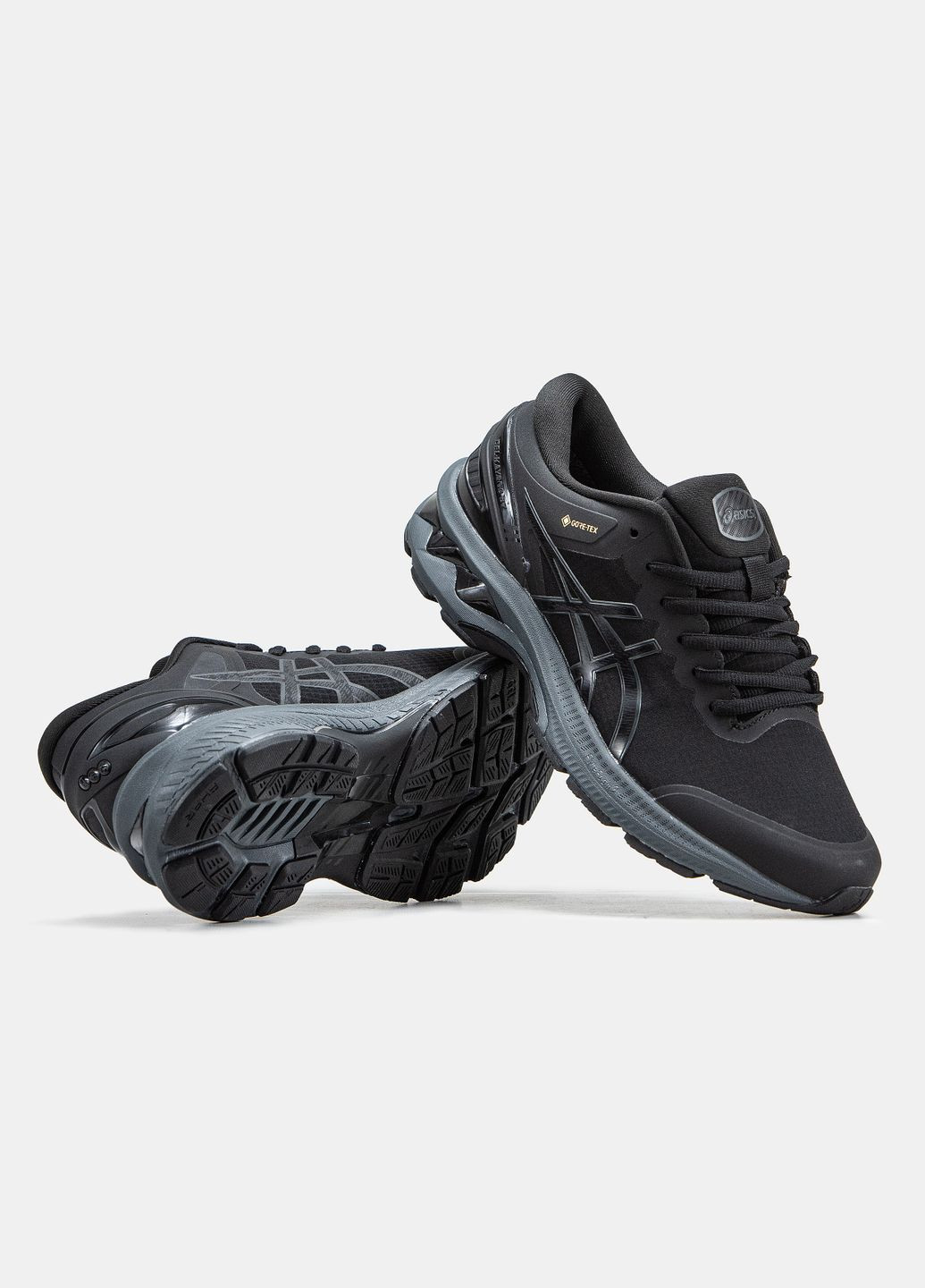 Черные всесезонные кроссовки мужские asics gel-kayano 27 gore-tex black | асикс гель-каяно 27 черные No Brand