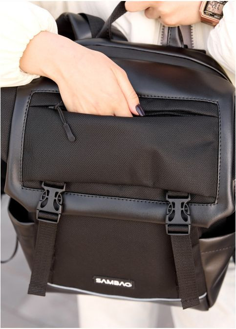 Жіночий рюкзак Aura чорний Sambag (302519202)