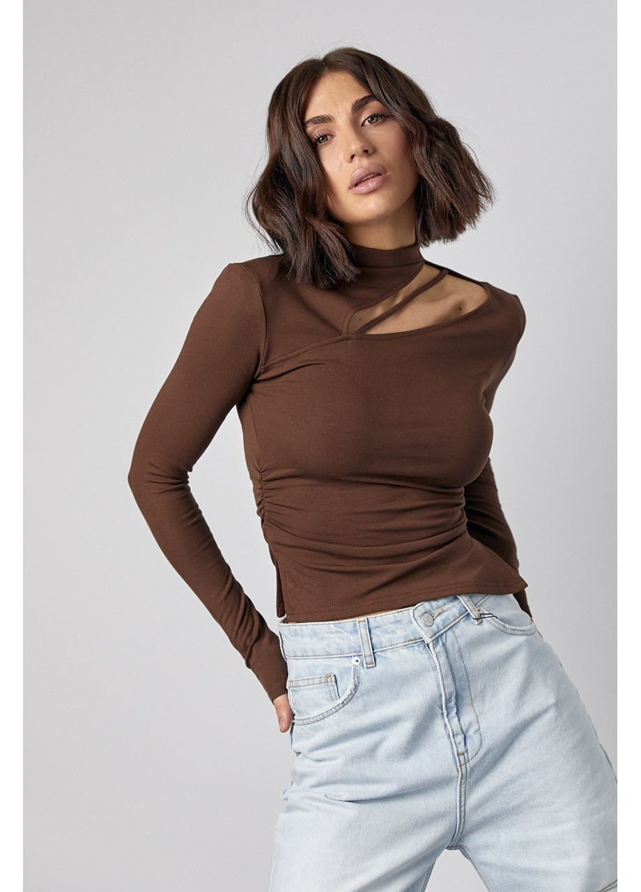 Жіноча водолазка з драпіруванням No Brand (351851088)