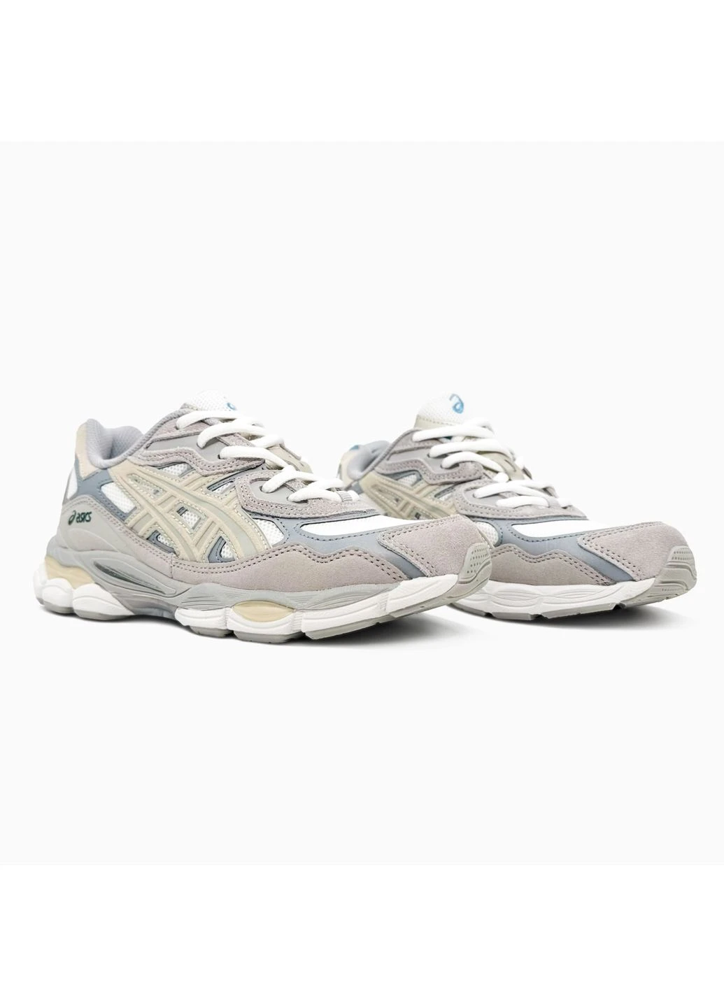 Кроссовки женские и мужские Asics Gel-NYC Grey Beige | Асикс Гель-НЮК серые No Brand серые демисезоны (401726464)