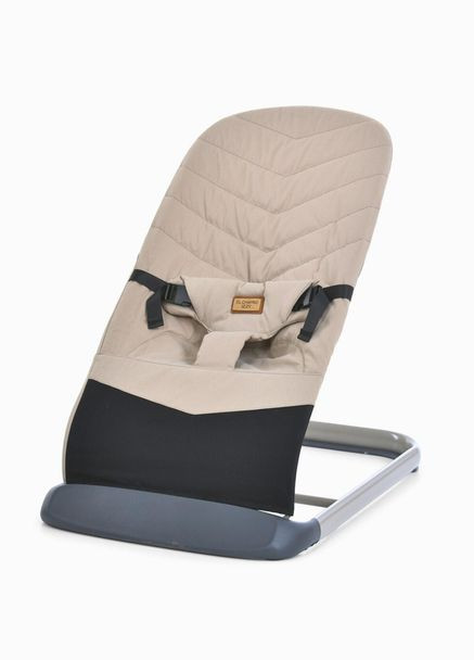 Детский баунсер, шезлонг с режимом качания ME 1178 IZZY Taupe Beige, из натурального льна El Camino (327217086)