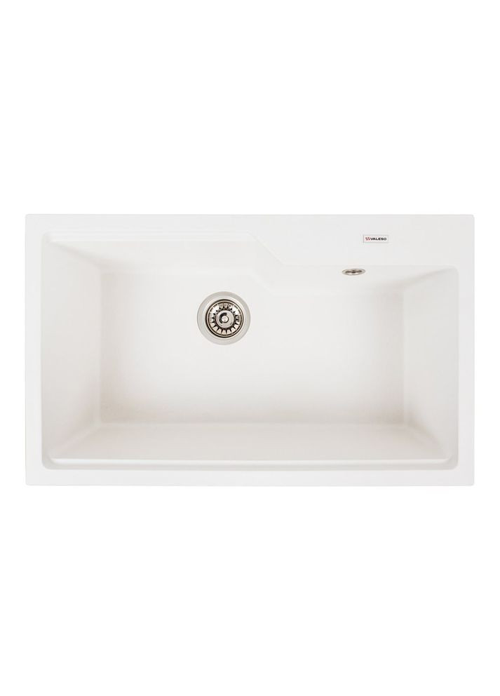 Гранитная мойка для кухни NIKA 7545 матовая Белоснежный Valeso (360861438)