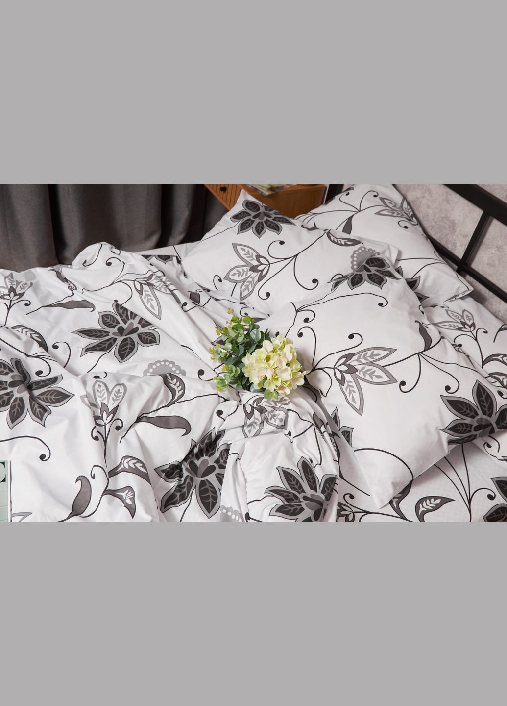 Комплект постельного белья Бязь Gold Люкс «» евро 200х220 наволочки 2х70х70 (MS-820005612) Moon&Star Gray Denim (302973873)