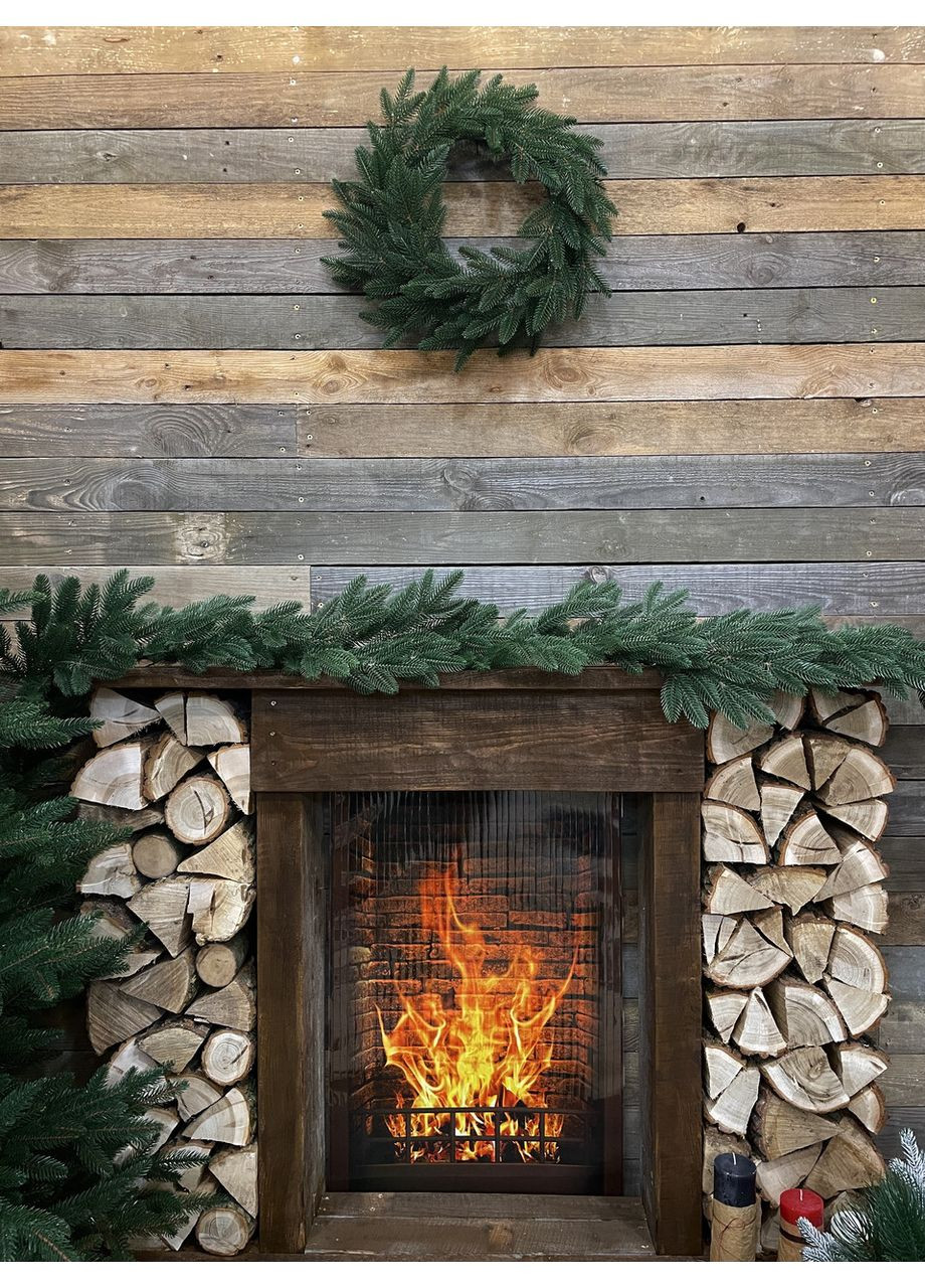 Вінок хвойний різдвяний SGH Classic литий d-50 см зелений HVOYA (366963759)