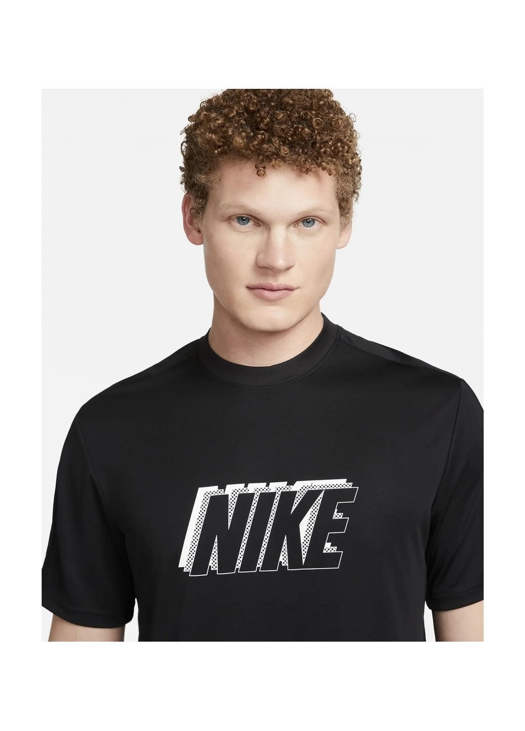 Черная футболка мужская academy dri-fit short-sleeve global football top black Nike