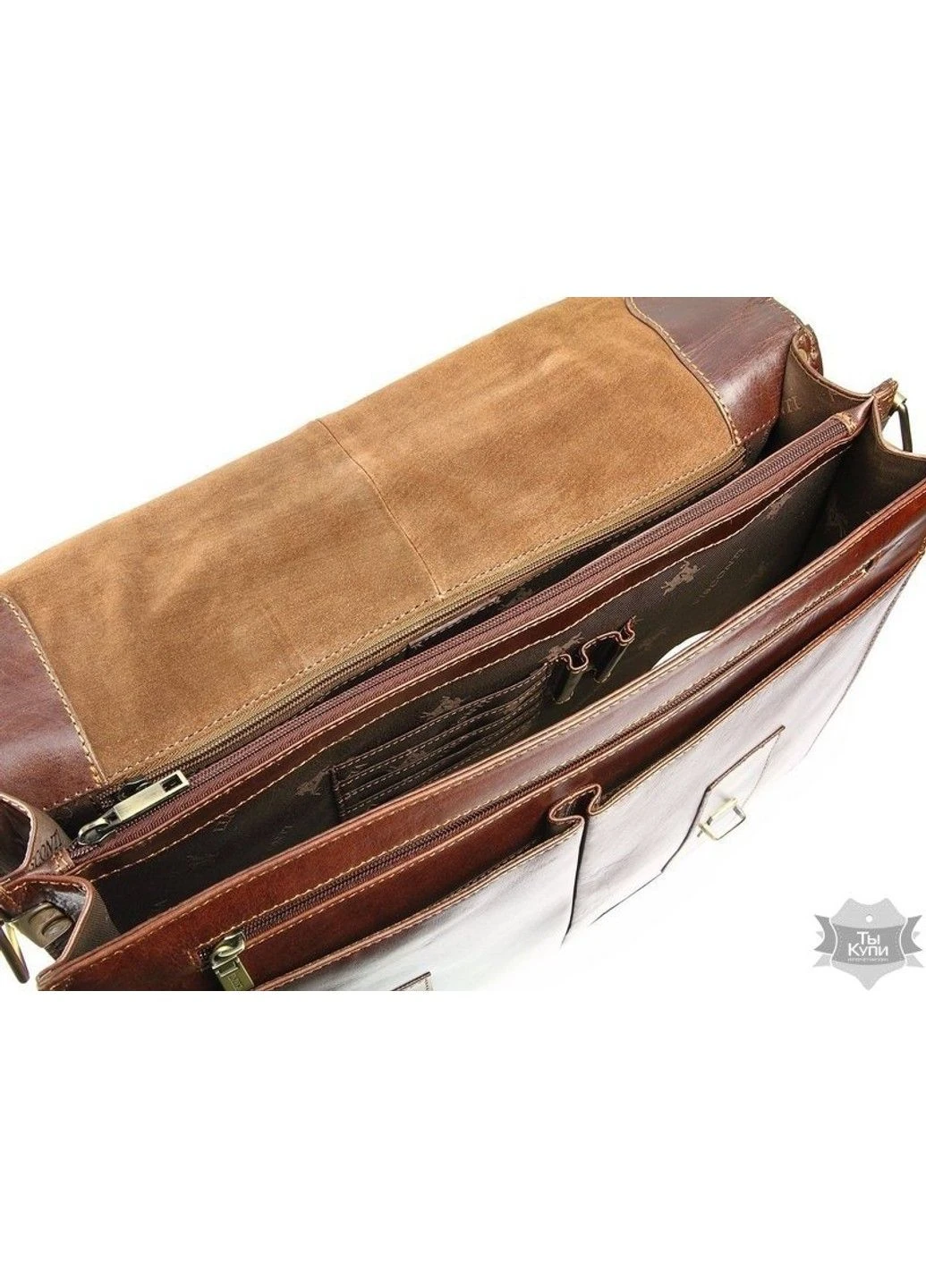 Чоловік шкіряний ділової портфель BENNETT VT-6 VINTAGE TAN Visconti (323459445)