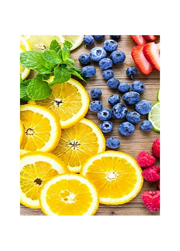 Алмазна мозаїка Фруктове асорті см для творчості та декору картина з стразами Strateg (369761582)