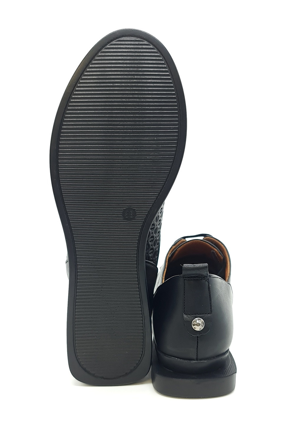 Женские туфли черные кожаные AL-17-1 23,5 см (р) Anna Lucci