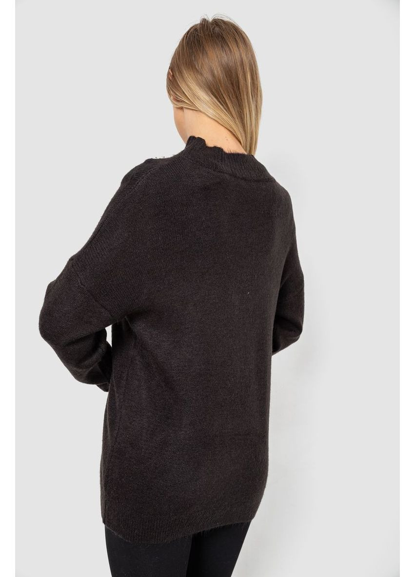 Чорний светр жіночий вовняний,, 244r0390 Ager