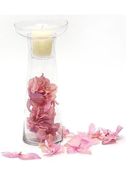 Подсвечник стеклянный Aiken 23.5х11см для декора интерьера с съемным стаканом светильник для свечи Bona (368988217)