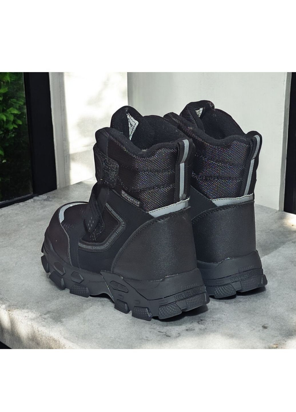 Черные зимние термоботинки зимние арт., черный Tom.M