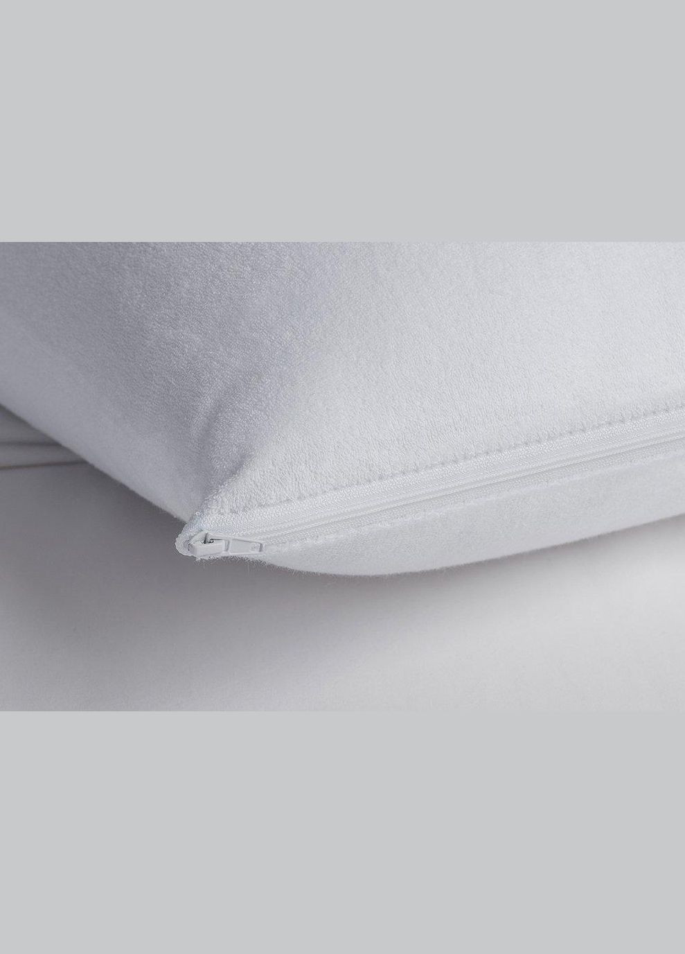 Комплект водонепроникні наволки 40х60 см 2 од на блискавці 100% бавовна білий Giselle (327826554)