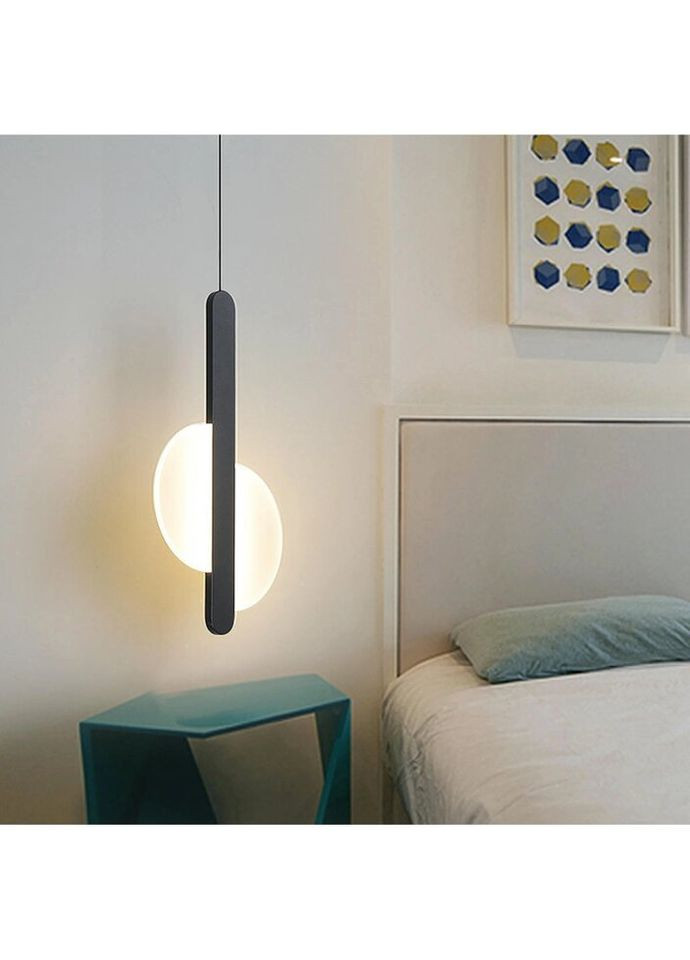 Люстра светодиодная подвесная LED светильник для квартиры на потолок лэд 26500 Черный 65-180х6х20 см. Sunnysky (335975332)