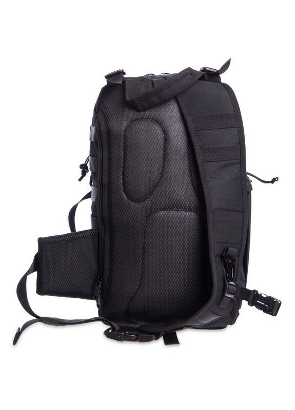 Рюкзак тактический (Сумка-слинг) с одной лямкой SILVER (нейлон, оксфорд 900D, р-р 43x22x13см, 12л, Черный) (TY-5386_Черный) SILVER KNIGHT (361439376)