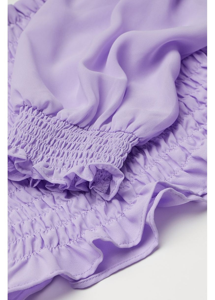 Фіолетова блуза вкорочена H&M