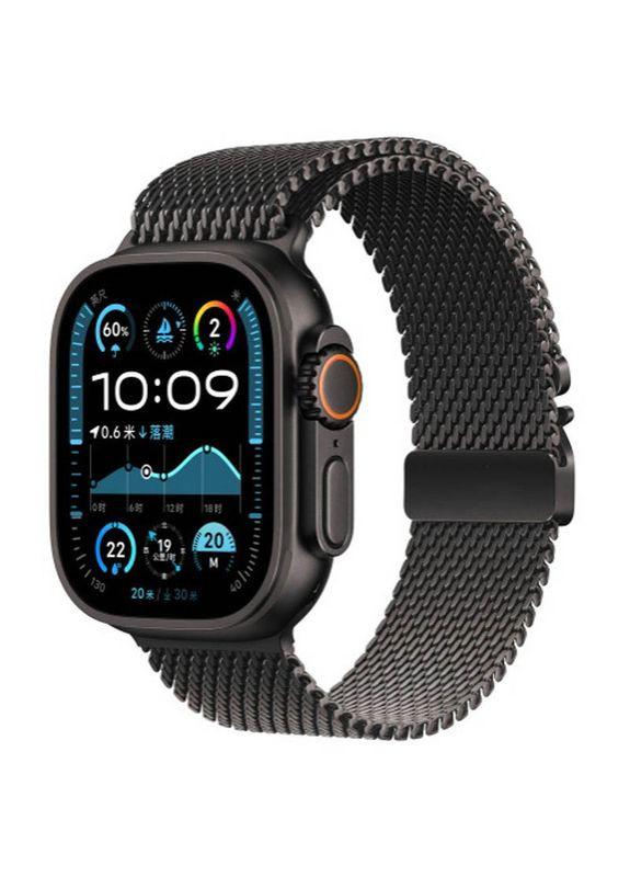 Ремінець Milanese Loop New Design для Apple Watch 38/40/41/42mm(ser.10) Black No Brand (361078433)