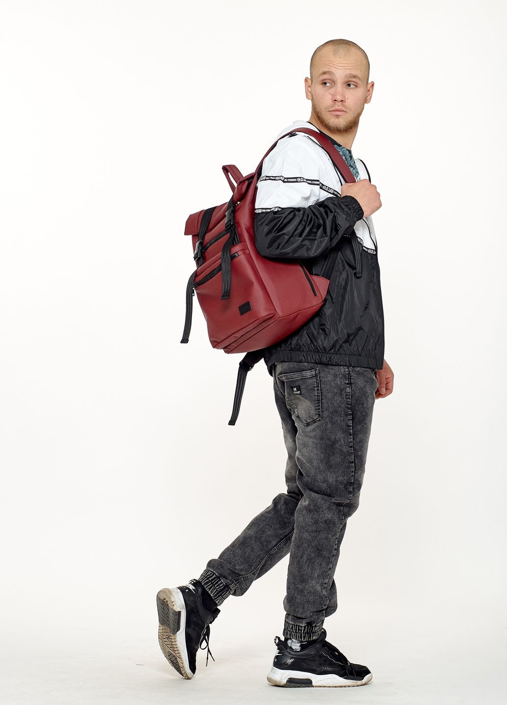 Чоловічий рюкзак ролл RollTop Zard бордо Sambag (324801488)