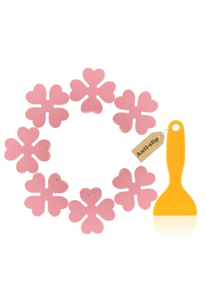 Мини коврики для ванной противоскользящие AST-005 8.5х8.5 cm 6 шт. Розовый No Brand (367959391)