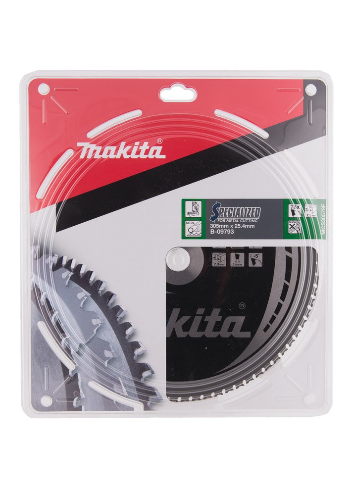 Пильный диск Specialized B09793 (305x25.4 мм, 78 зубьев) по металлу (6621) Makita (267819583)