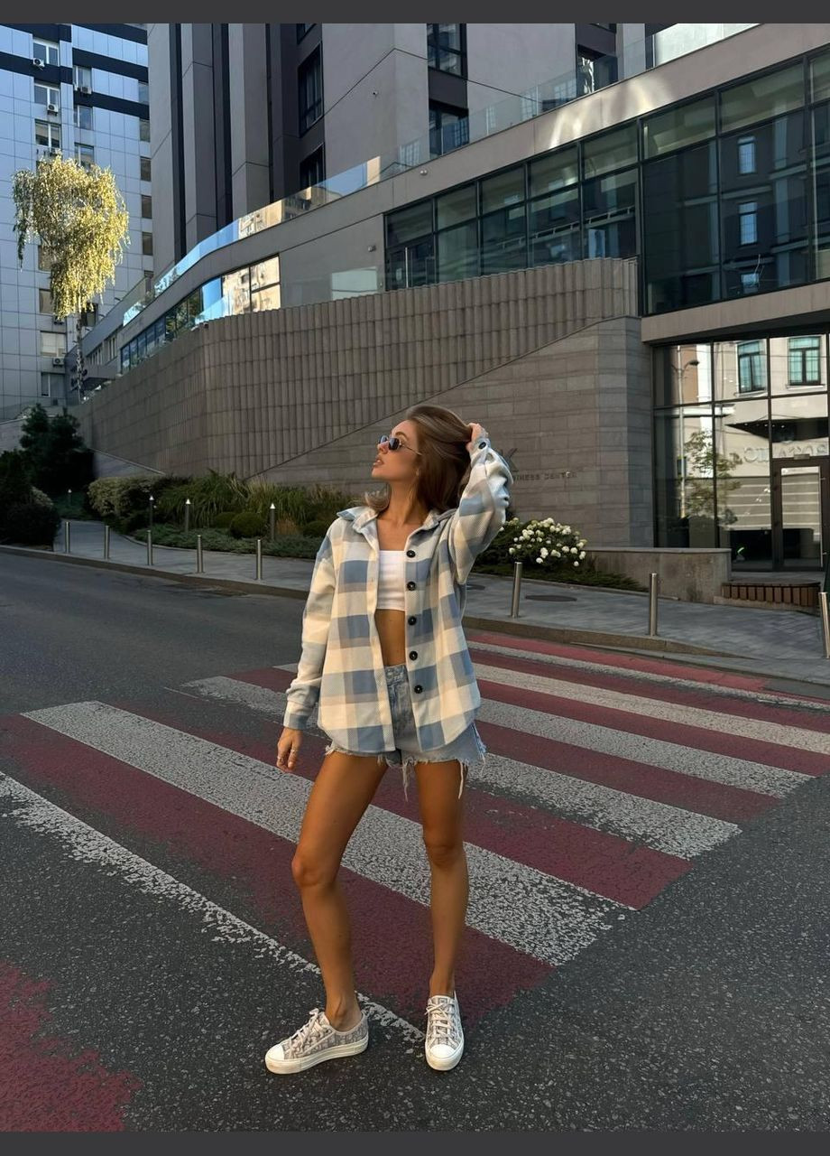 Сорочка жіноча - кашемірова в клітинку JUGO STYLE H № 330 (316582208)