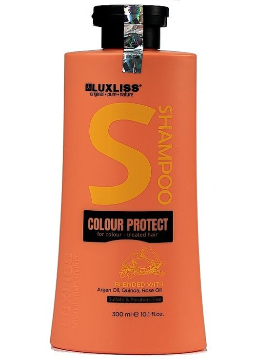 Шампунь для защиты цвета окрашенных волос Color Protect Shampoo 300ml (1327123-9453864) Luxliss (368645508)
