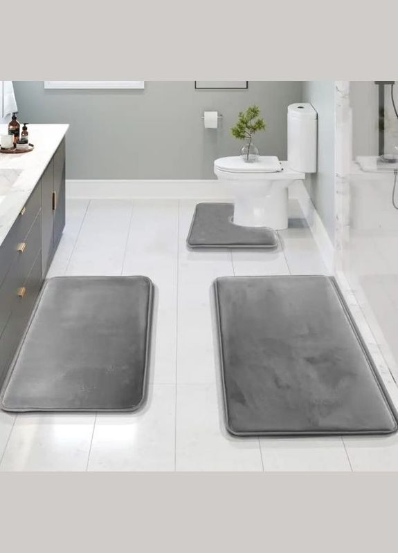 Набір килимків у ванну та туалет No Brand Smooth (279783431)